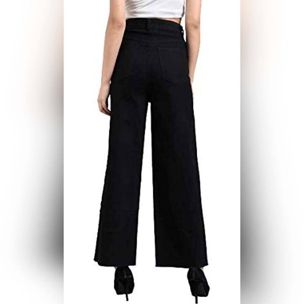 Women's High rise Wide-leg Jeans - Picture 5 of 6